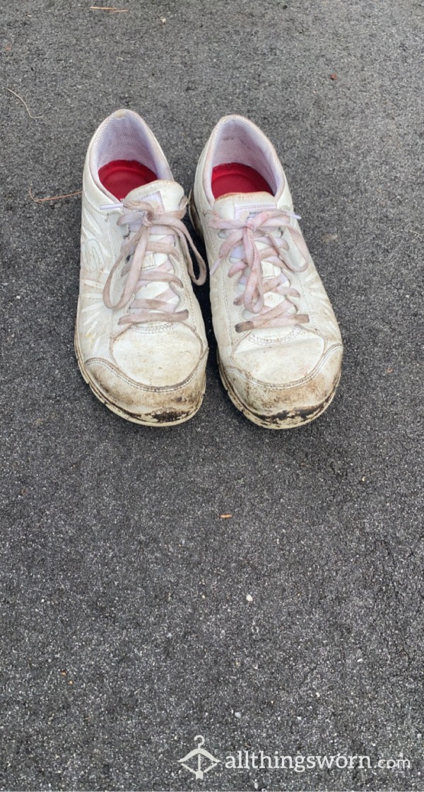 Heavily Worn Hooters Work Shoes