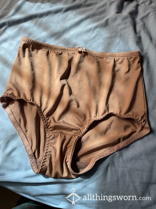 High Waisted Nylon Nude Panties🤤🤤