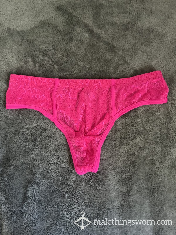 Hot Pink S**y Lace Briefs- My Faves