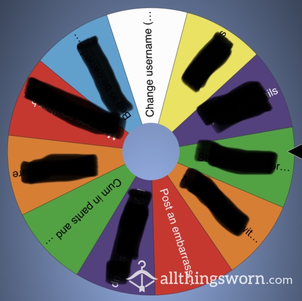 Humiliation Task Wheel