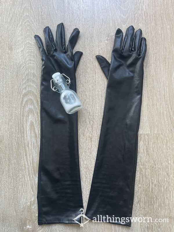 I'm Selling My Gloves, I Played With Them With My Pu**y, That's Why They Have A Tempting Smell🤤 And The Gloves Include A Jar With My Saliva💦