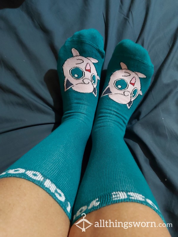 Jigglypuff Pokemon Socks ADULT SIZE