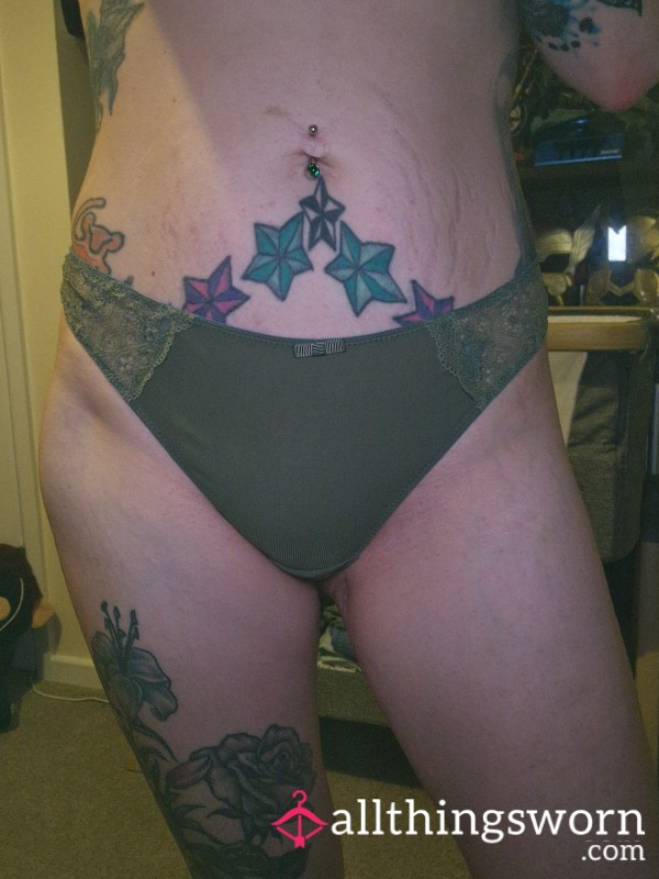 Khaki Green Thong