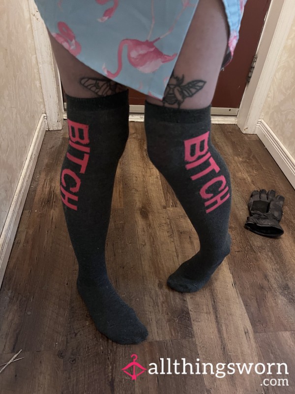 Knee High B**ch Socks