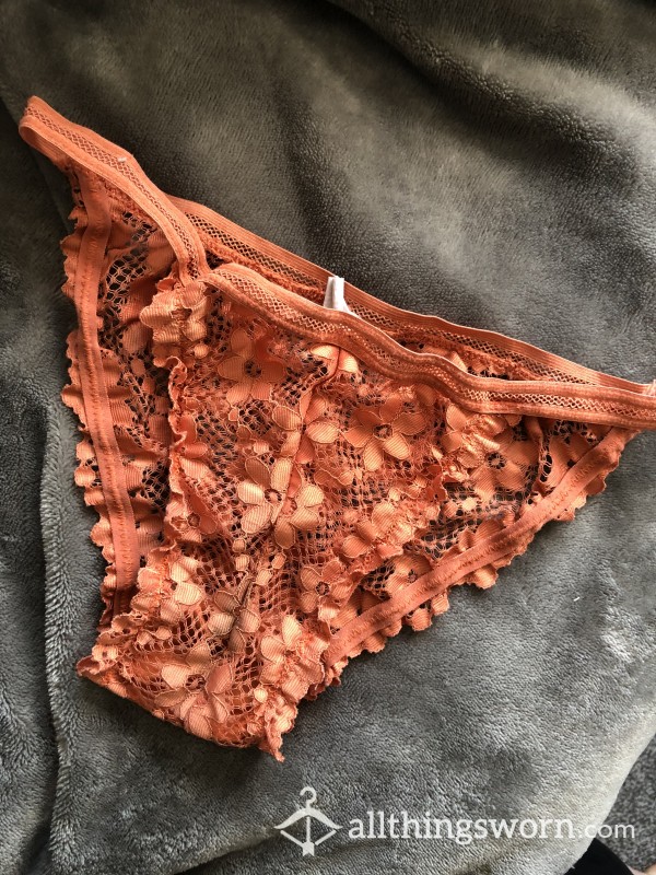 Lace Orange Panties