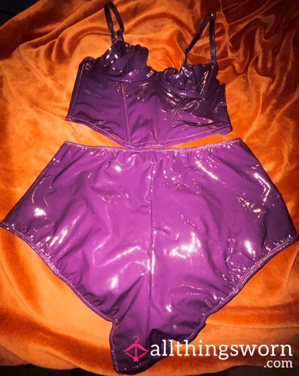 Rent Or Own Latex Corset Top & Panties