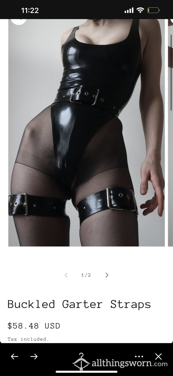 Latex Garter Straps Or Collar