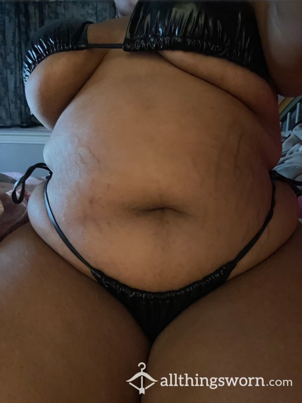 Latex Micro Bikini Set | Worn By S**y BBW While Edging