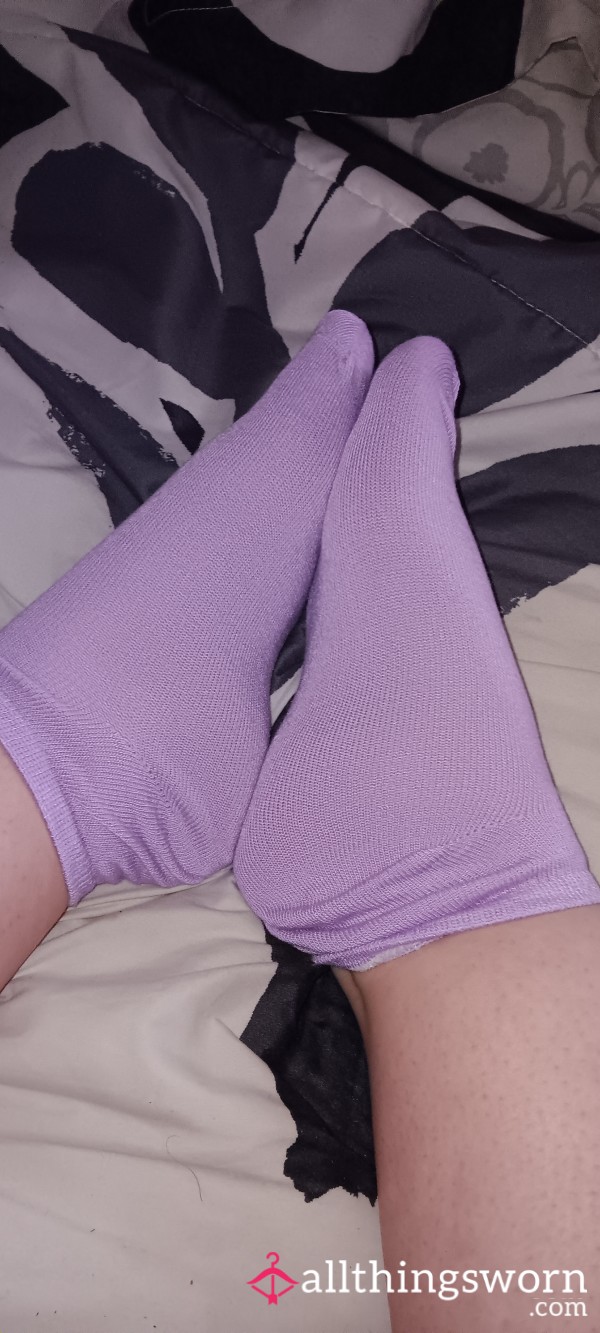 Lavender Purple Ankle Socks