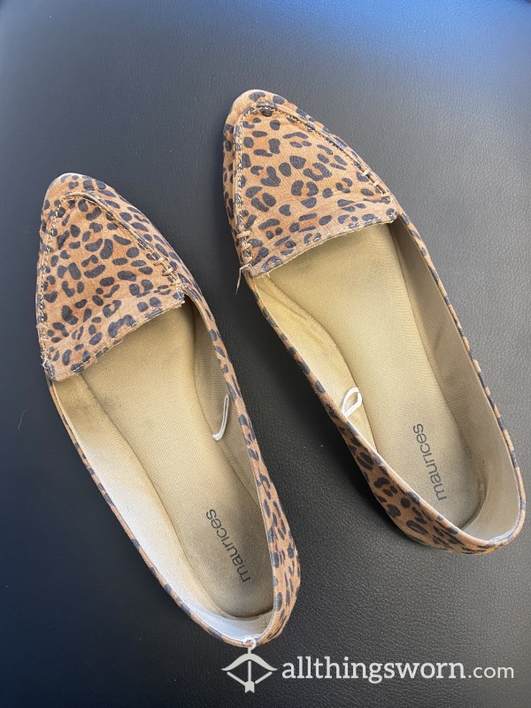 Leopard Print Flats