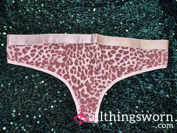 Leopard Print Size 22 (3x) Custom Wear Cotton Thong - Free Shipping