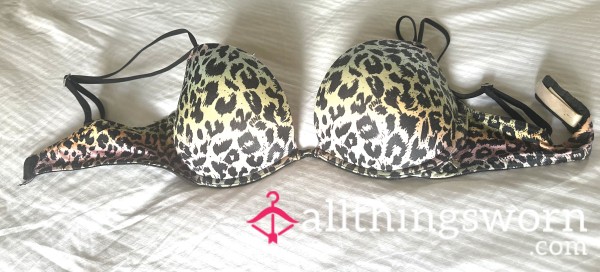 Leopard Print Victoria Secrets Bra 34D