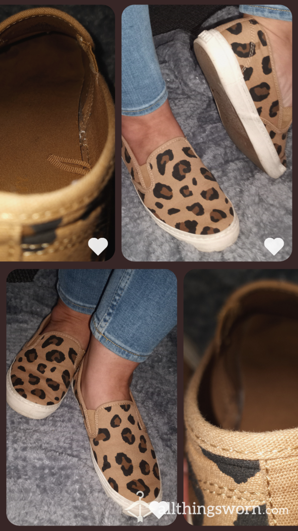 Leopard Slip Ons