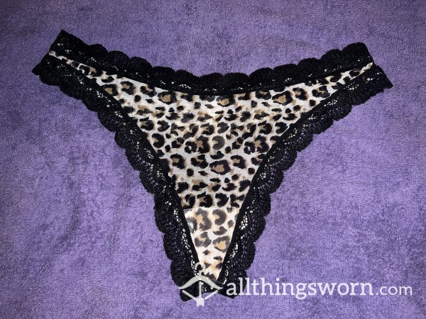 Leopard Thong