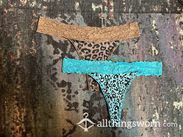 Leopard XL Thongs Ready For Wear - 1/$20 Or 2/$30