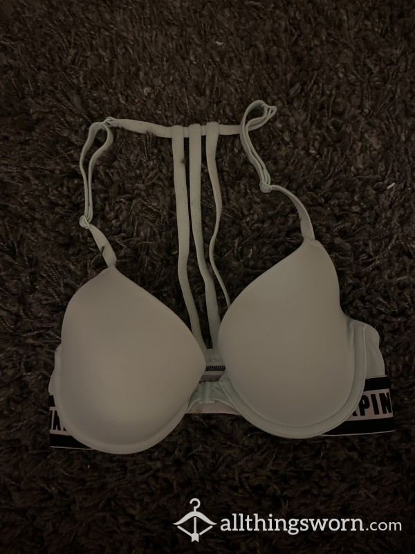 Light Blue Front Clasp Bra