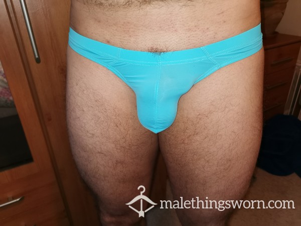 Light Blue Stretch Thong