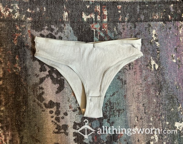 Light Bluish Green XL Cheeky Panties W/Cotton Gusset Ready For Wear