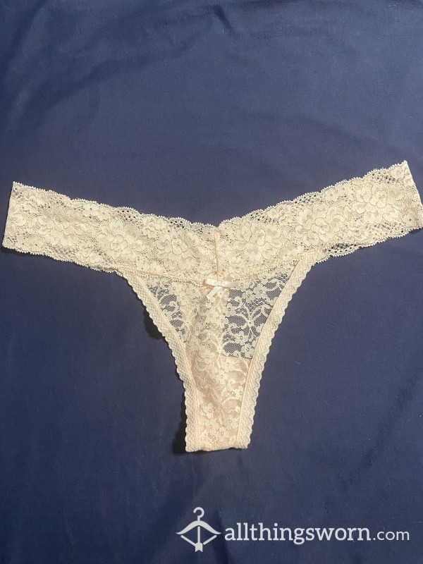 Light Pink Lace Thong