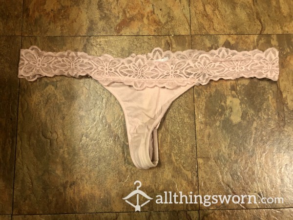 Light Pink Lace Thong