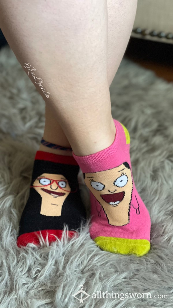 Linda & Louise- Bobs Burgers Ankle Socks🍔