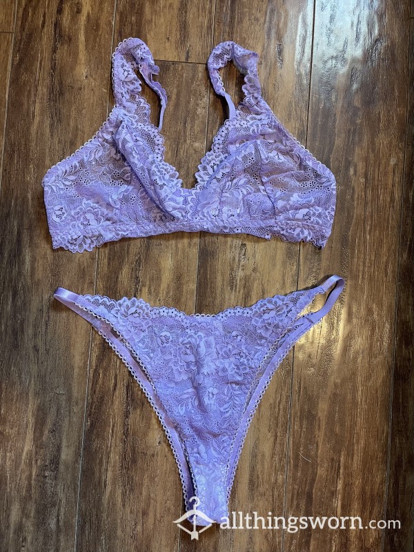 Purple Lingerie Set