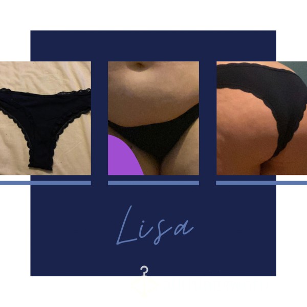 “Lisa” Dark Blue Cotton Cheeky