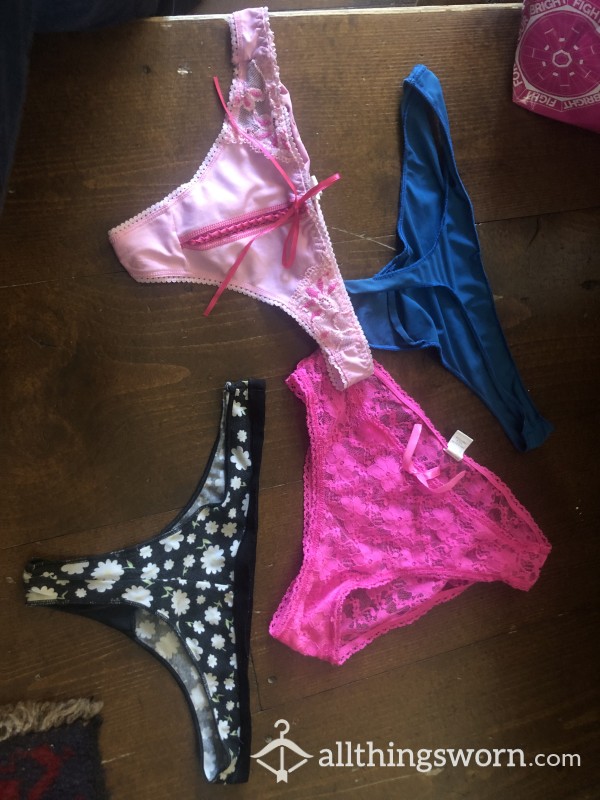 Pack Of 4 Used Sentenced Panties