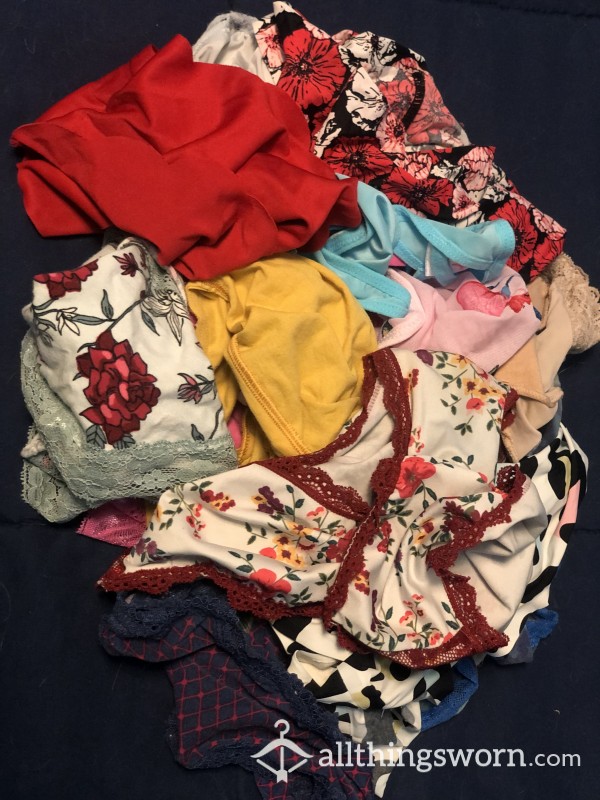 Lot Of 10 Worn Panties