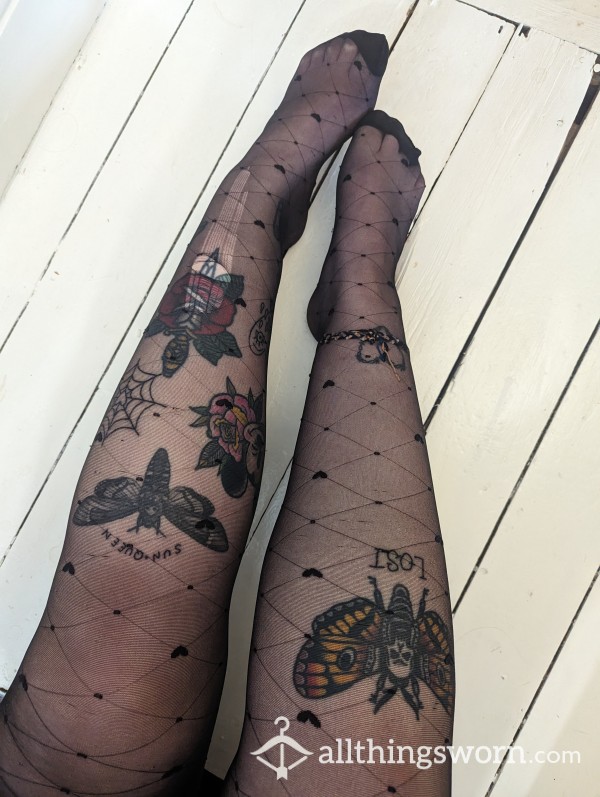 Love Heart Pantyhose