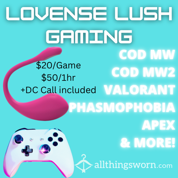 Lovense Lush Gaming Sessions! Play With My Pu**y & Me! 🎮