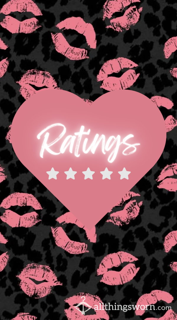 😈 Multiple Tiers For Ratings: D*ck Rating,c*m Rating,Body Rating, Face Rating, Overall ETC!