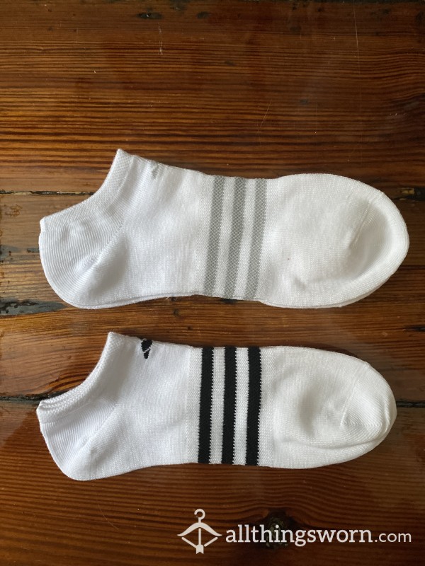 Made To Order White Adidas Socks