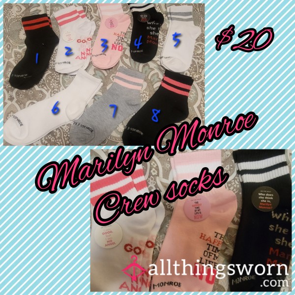 Marilyn Monroe Crew Socks 💋