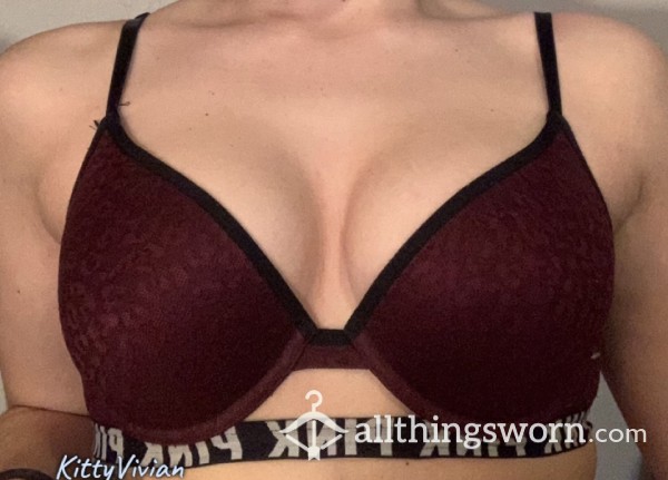 Maroon Bra