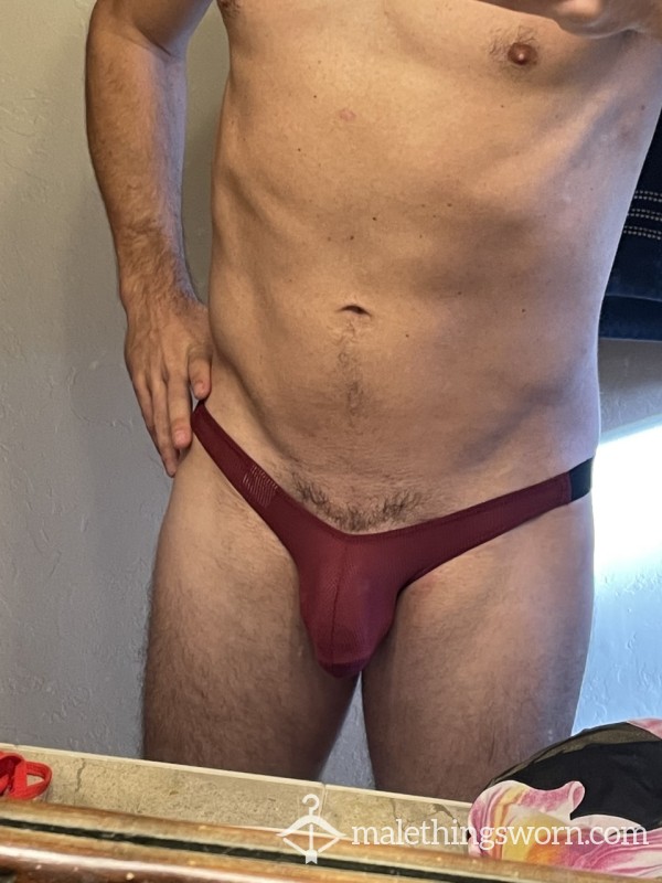 Maroon V String