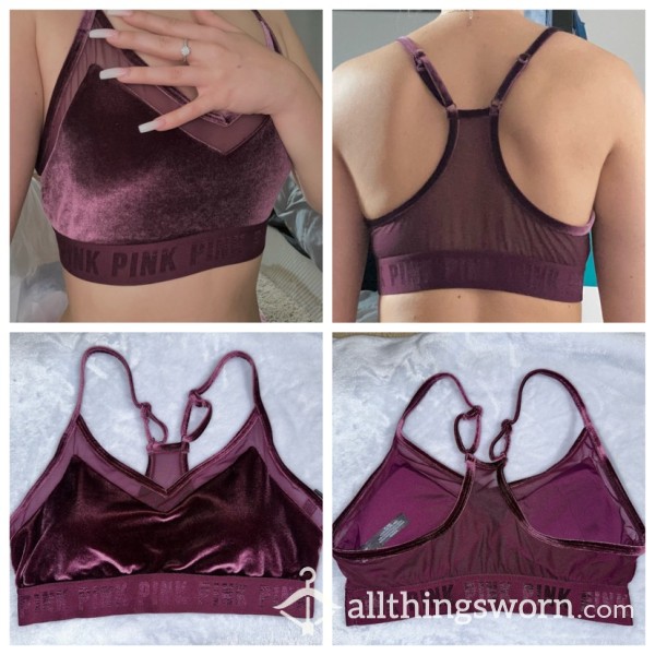 Maroon Victoria’s Secret Sports Bra😍💜