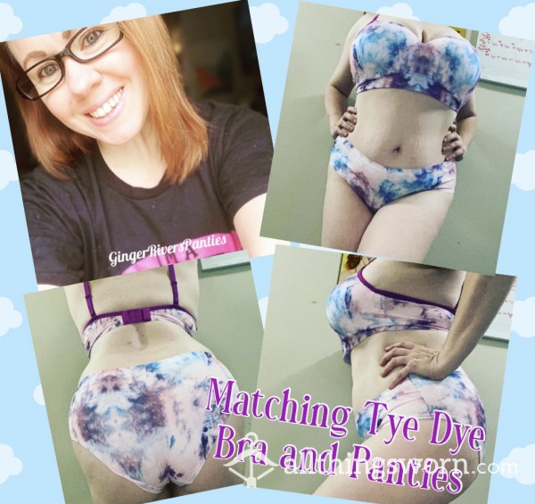 Matching Tye Dye Bra And Panty