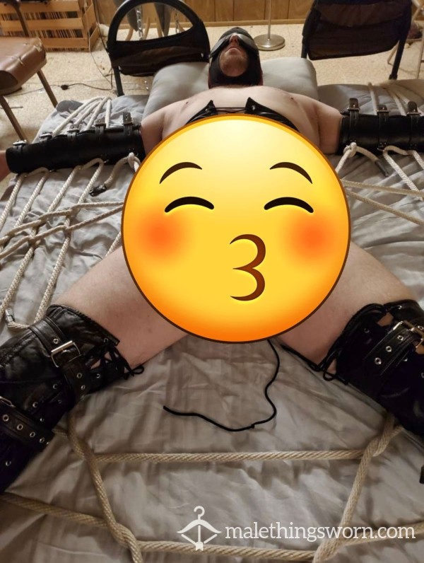 9 Photos Of Me Restrained In Extreme Bondage