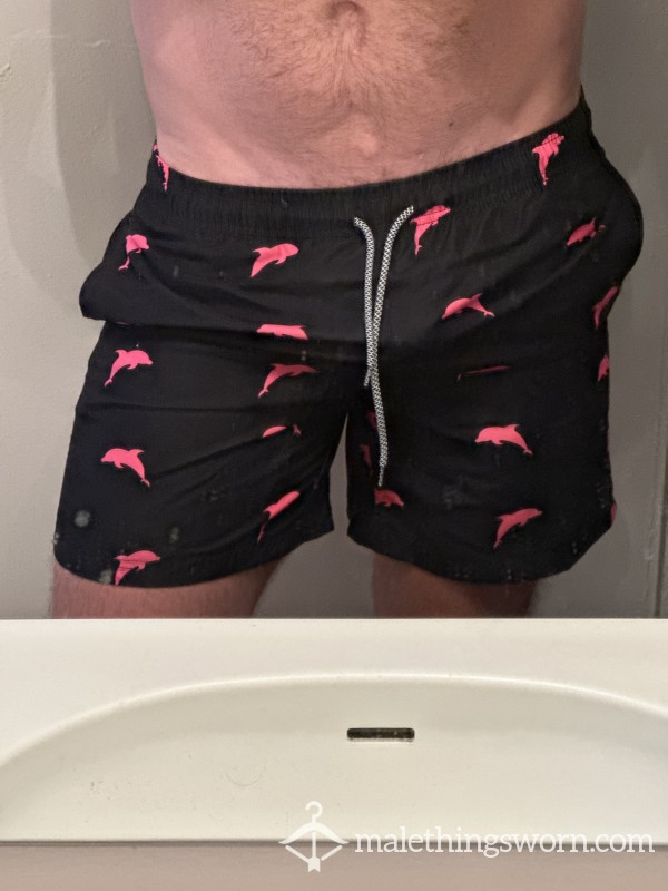 Medium Dolphin Lined Swim Trunks