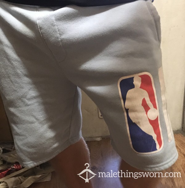 Mens Nba Worn Basketball Baby Blue Shorts