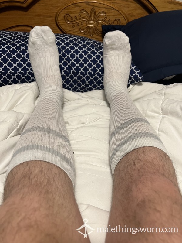 Mens Nike SB Long White Socks