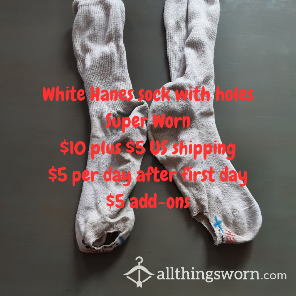 Men's White Socks