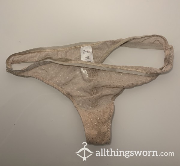 Mesh Nude Skimpy Thong