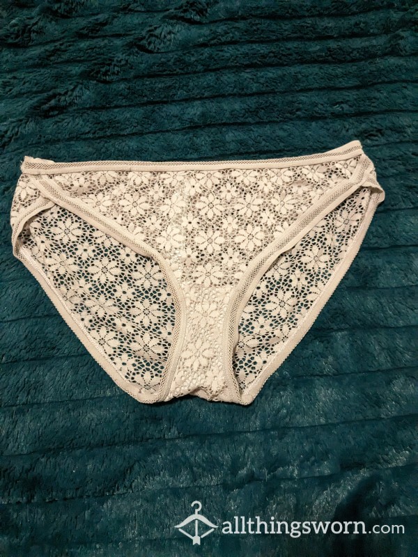 Mesh Pink Flower Panties