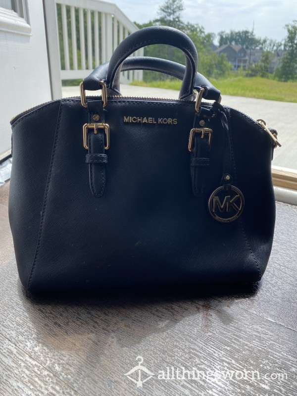 Michael Kors Purse || Black Leather || Ready To Ship