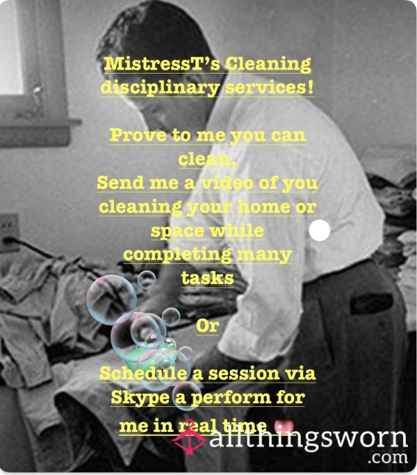 MistressT’s House B**ch Fet**h Cleaning Disciplinary Services 🧹