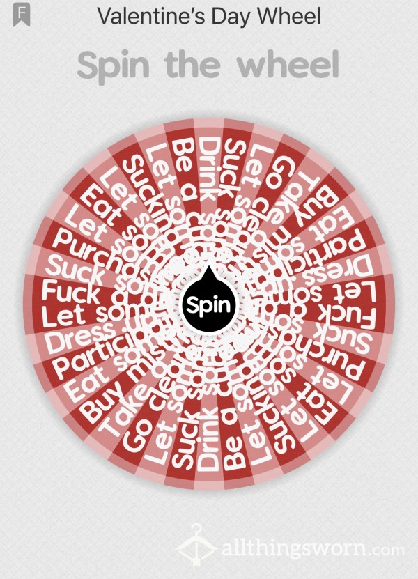 🐍 MistressT's Valentine's Day Themed Cupid's Humiliation Task Wheel ♥️  💘