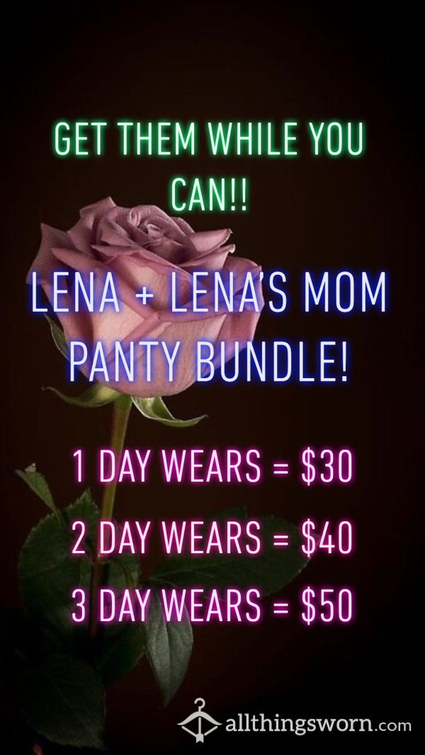 Mother & Daughter Panty Bundle!!