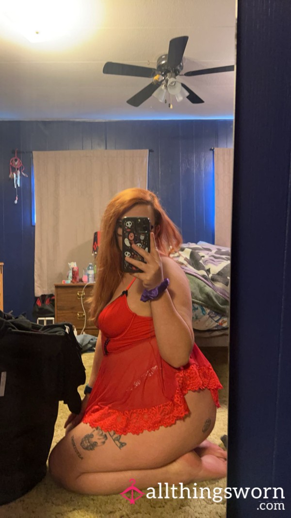 Mommy’s Pretty Red Babydoll